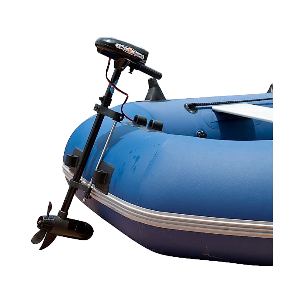 Aqua Marina Classic Inflatable Fishing Boat with T-18 Electric Motor